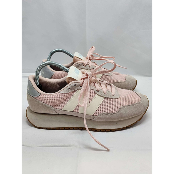 New Balance Shoes - New Balance 237 Pink Suede Mesh Lifestyle Sneakers Women's Size 9 Used